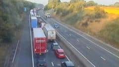 M42 Crash Between Curdworth and Tamworth Causes Long Delays — Tamworth news photo