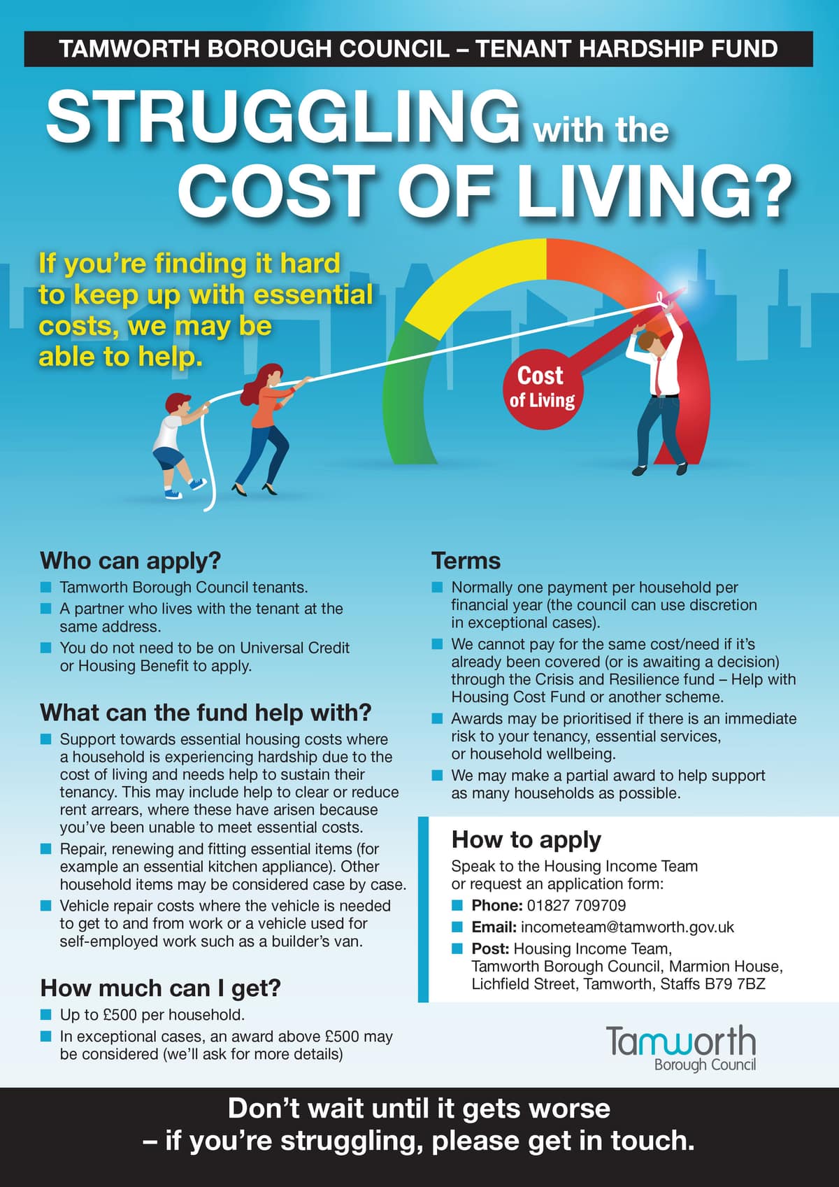Tamworth Council Cost of Living Support Fund — Tamworth news photo