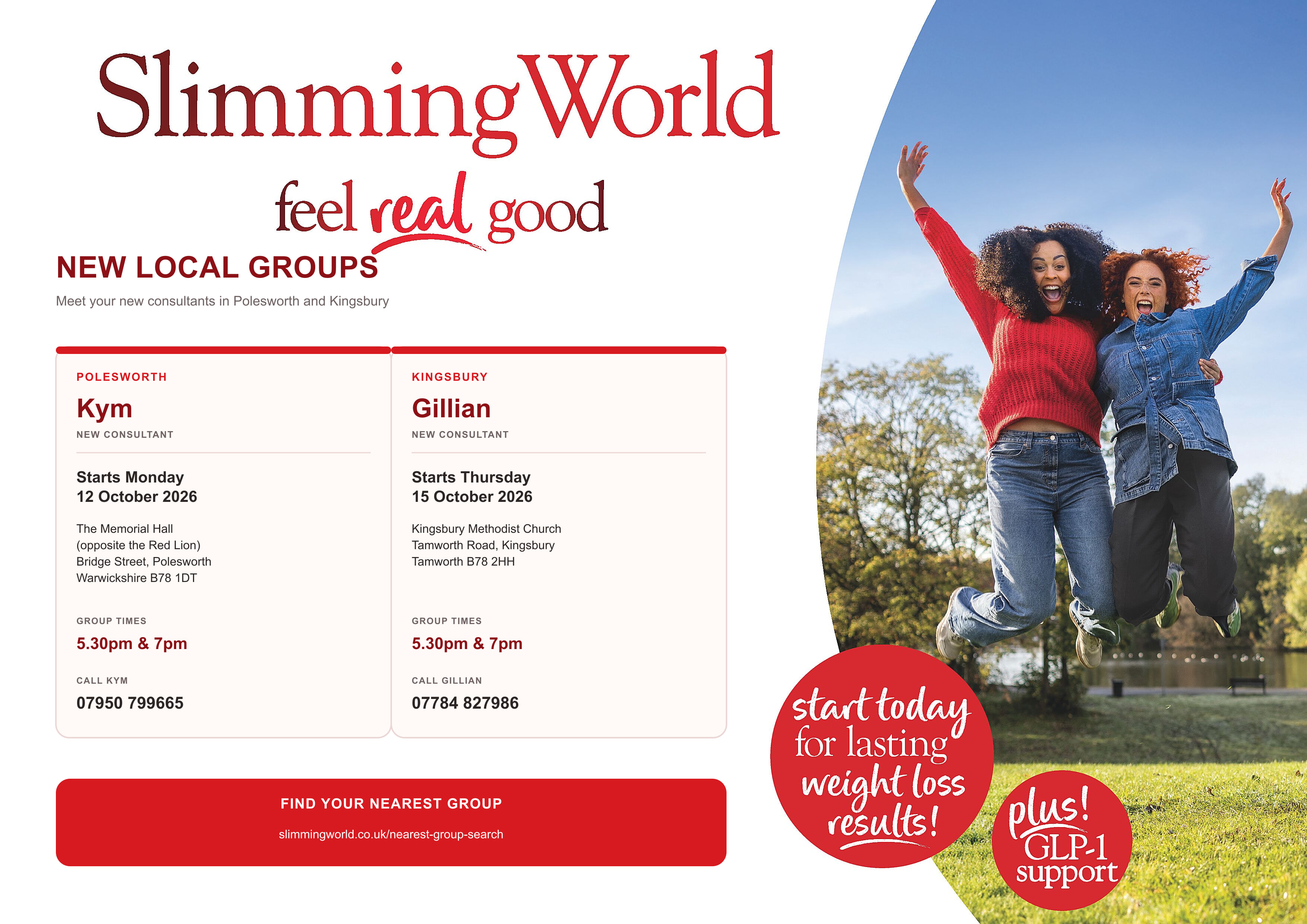 Slimming World - Kingsbury and Polesworth logo